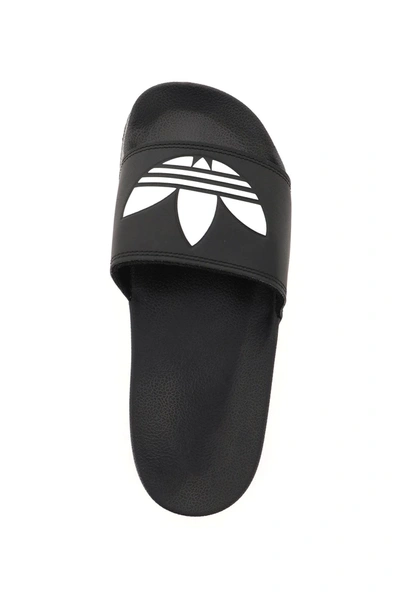 Shop Adidas Originals Adilette Lite Slipper In Black,white