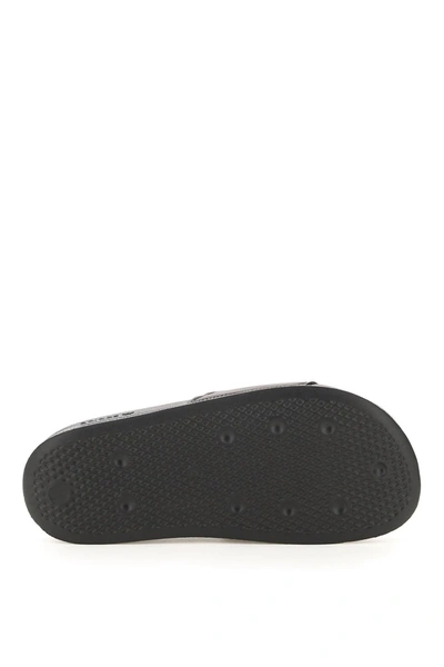 Shop Adidas Originals Adilette Lite Slipper In Black,white