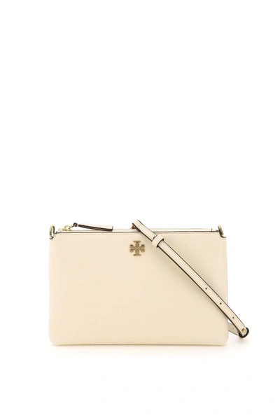 Shop Tory Burch Kira Crossbody Pouch In Beige