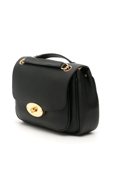 Shop Mulberry Small Darley Shoulder Bag In Black