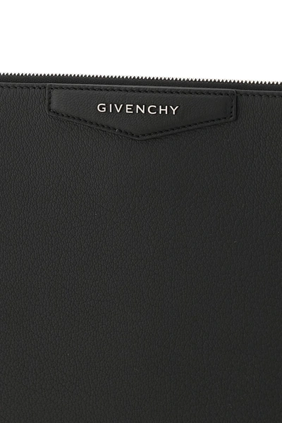Shop Givenchy Antigona Large Pouch In Black