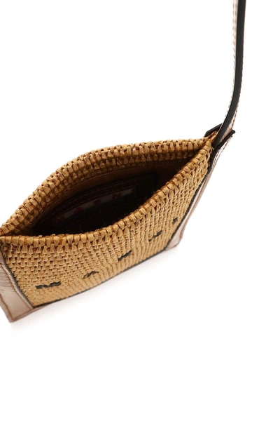 ☆MARNI☆ Raffia and Leather フォンケース RAW SIENNA♪ ☆MARNI☆ Raffia and Leather フォンケース RAW SIENNA♪