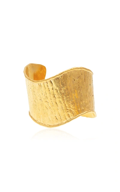 Sylvia Toledano Flow 22k Gold-plated Cuff In Gold