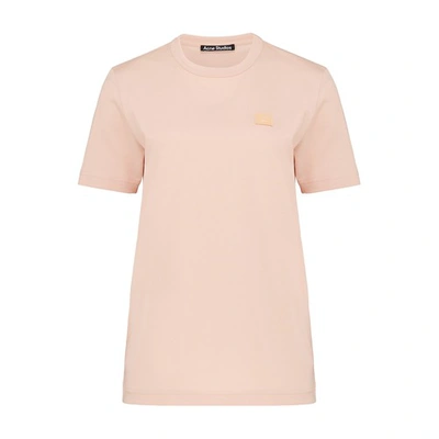 Shop Acne Studios Short Sleeve T-shirt In Powder Pink