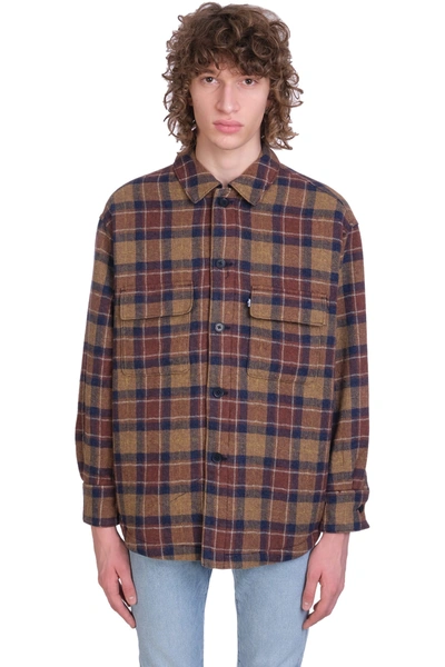 Shop Levi's Shirt In Brown Wool