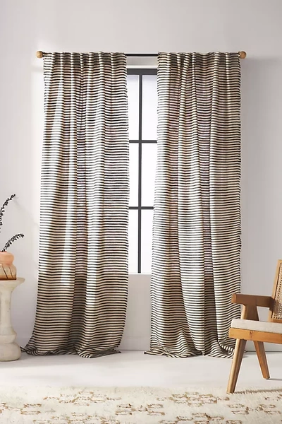 Shop Anthropologie Luxe Linen Blend Curtain