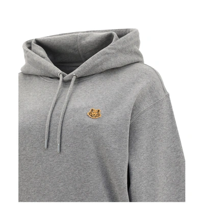 Shop Kenzo Men's Hoodie Sweatshirt Sweat  Tiger Crest In Grey