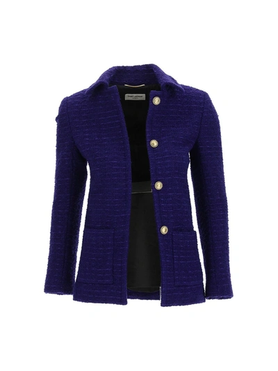 Shop Saint Laurent Jackets In Violet