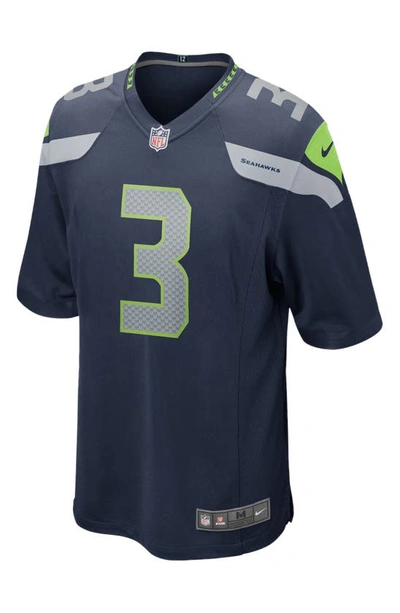 Men's Nike Russell Wilson College Navy Seattle Seahawks Game Player Jersey