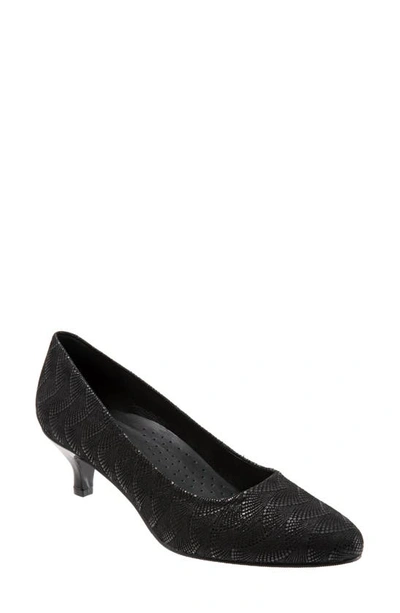 Shop Trotters Kiera Pump In Black Print Leather