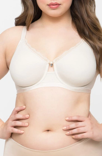 Shop Curvy Couture Luxe Underwire Full Figure T-shirt Bra In Natural