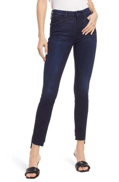 Shop Mother The Looker Step Hem Ankle Skinny Jeans In Now Or Never