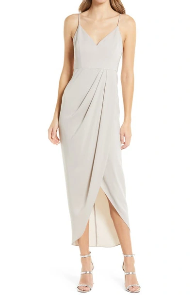 Shop Shona Joy Tulip Hem Maxi Dress In Oyster