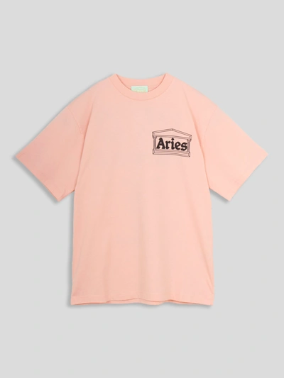 Shop Aries Out Of Trouble Ss Tee In Pink