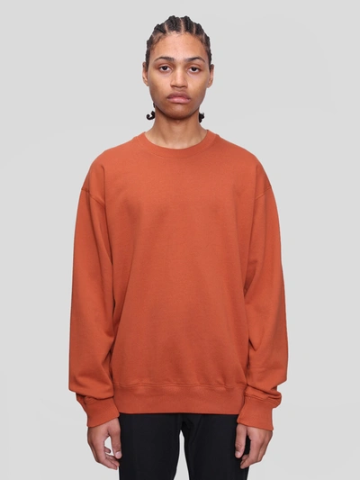 Shop Reigning Champ Mid Wt Terry Relaxed Fit Crewneck In Sierra