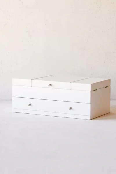 Shop Mele & Co Mele And Co Everly Jewelry Box In White