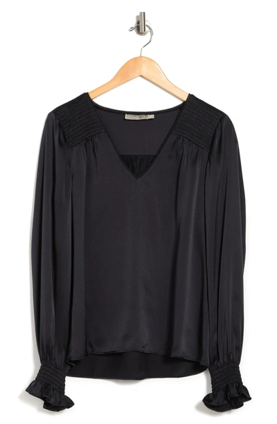 Shop Go By Go Silk Go Simply Blouse In Washed Black