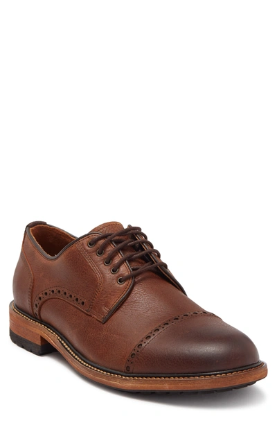 Shop Warfield & Grand Warfield And Grand Stern Brogue Leather Derby In Brown