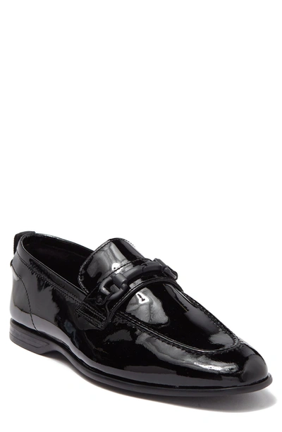 Shop Kenneth Cole New York Nathan Leather Bit Loafer In Black Patent
