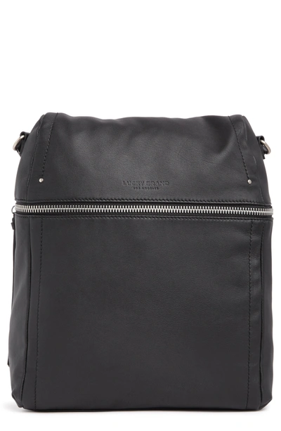 Shop Lucky Brand Soue Leather Backpack In Black 01