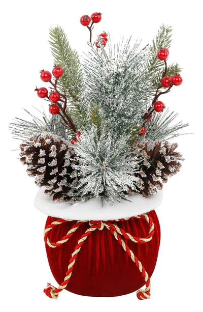 Flora Bunda Christmas Tree Gift Decor In Red
