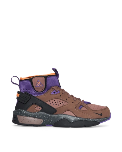 Shop Nike Air Mowabb Sneakers In Trails End Brown/pitch