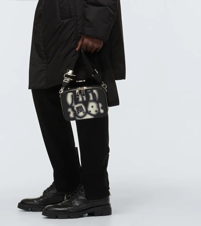 Shop Givenchy Antigona U Camera Bag In Black/white