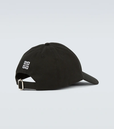 Shop Givenchy Cotton-blend Logo Cap In Black