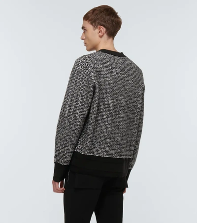 Shop Givenchy 4g Jacquard Sweater In Black/white