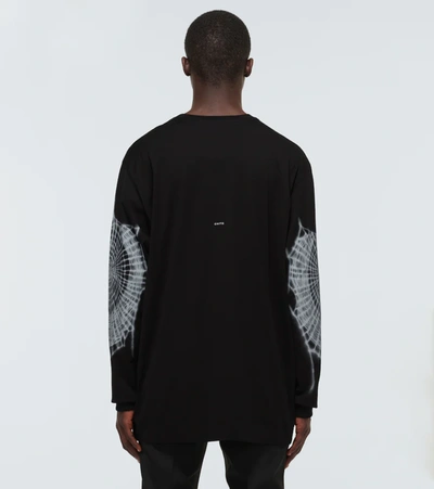 Shop Givenchy Printed Cotton Sweatshirt In Black