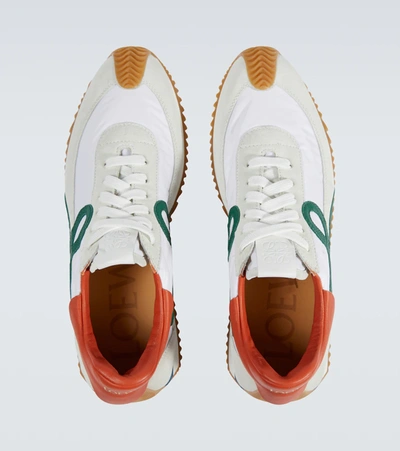 Shop Loewe Flow Runner Sneakers In Soft White/multicolour