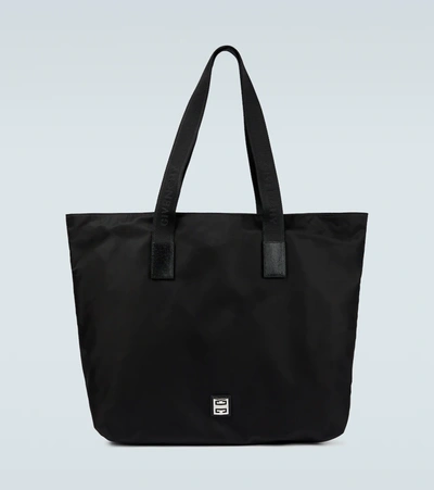 Shop Givenchy 4g Nylon Tote Bag In Black