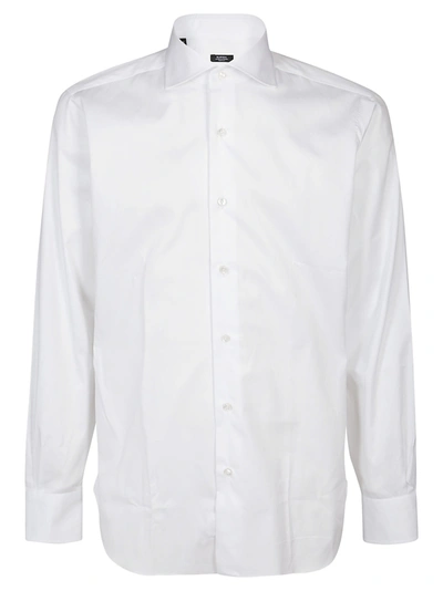 Shop Barba Buttoned Long In White