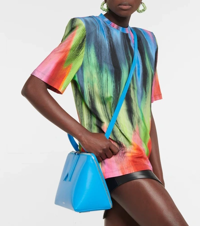 Attico Rainbow-print Short-sleeved T-shirt In Multicolor