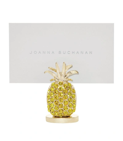 Shop Joanna Buchanan Embellished Pineapple Place Card Holder (set Of 2) In Multi