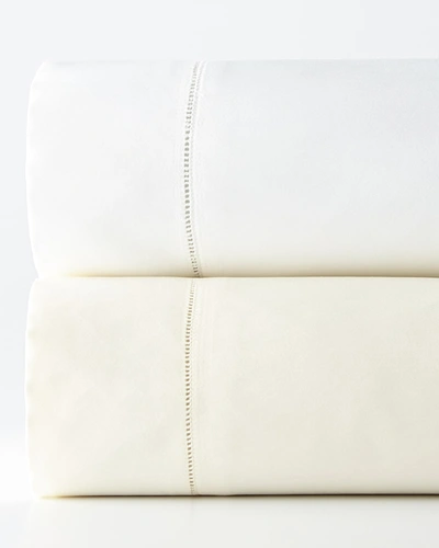 Shop Sferra Queen 1,020tc Solid Sateen Fitted Sheet In White