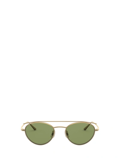 Shop Oliver Peoples Sunglasses In Antique Gold