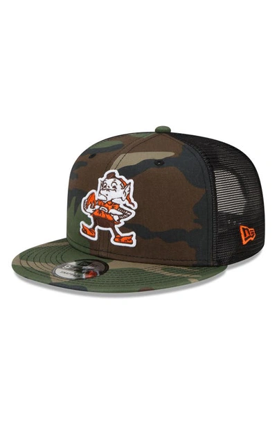 Cleveland Browns Retro New Era Trucker Snapback Hat