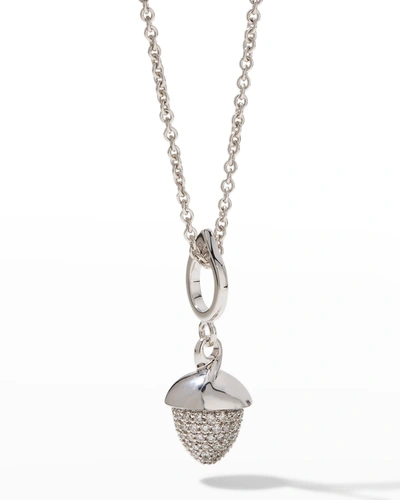 Shop Tamara Comolli 18k White Gold Flamenco Diamond Pendant Necklace