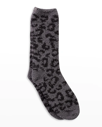 Shop Barefoot Dreams Cozychic Barefoot In The Wild Socks In Graphite/carbon