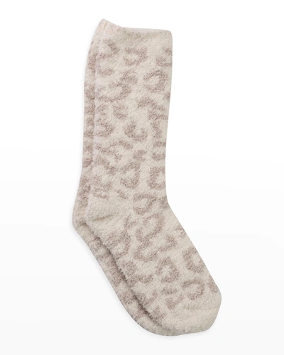 Shop Barefoot Dreams Cozychic Barefoot In The Wild Socks In Cream/stone