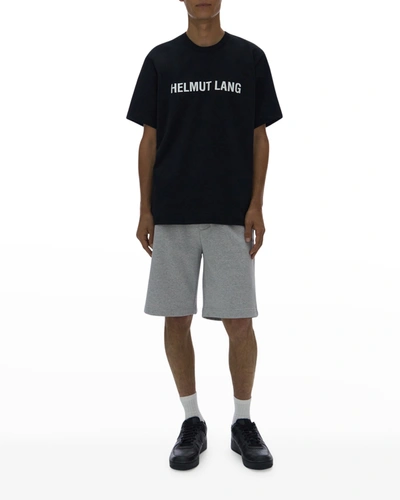 Shop Helmut Lang Men's Logo T-shirt In Black