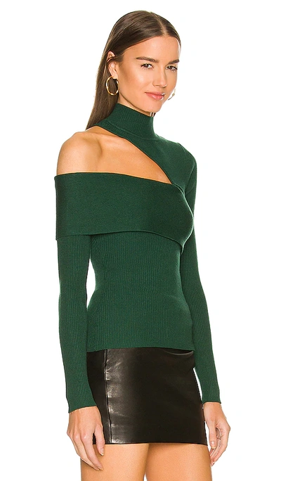 Nbd Kiera Sweater In Dark Green