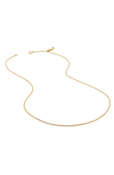 Shop Monica Vinader Chain Link Necklace In Yellow Gold
