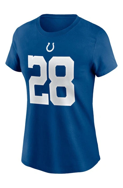 Women's Nike Jonathan Taylor Royal Indianapolis Colts Name & Number T-Shirt