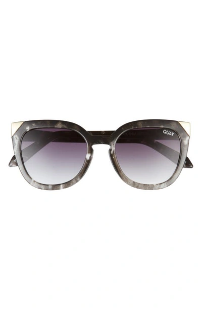 Shop Quay Noosa 55mm Cat Eye Sunglasses In Black Tortoise / Smoke