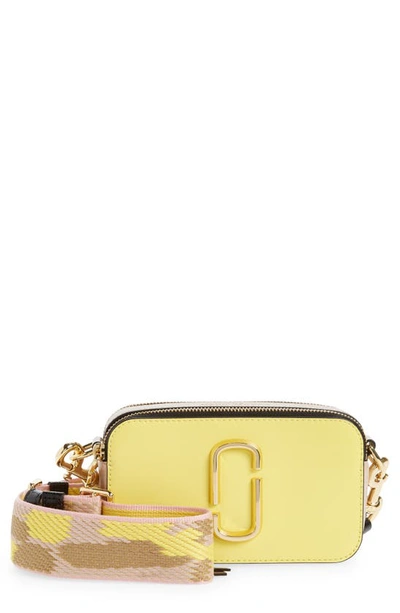 Shop Marc Jacobs The Colorblock Snapshot Bag In Yellow Cream Multi