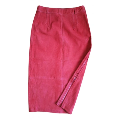 Pre-owned J. Lindeberg Mid-length Skirt In Red