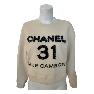 CHANEL Pre-Owned Graphic-Print Sweatshirt - White for Women