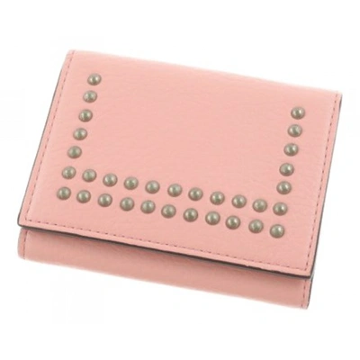 Pre-owned J & M Davidson Leather Wallet In Pink